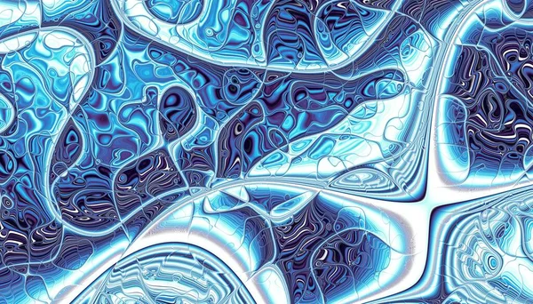 Abstract Digital Fractal Pattern Wavy Texture — Stock Photo, Image