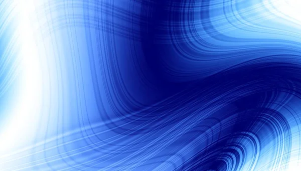 Patrón Fractal Digital Abstracto Textura Ondulada Expresiva Azul Textura Líneas — Foto de Stock