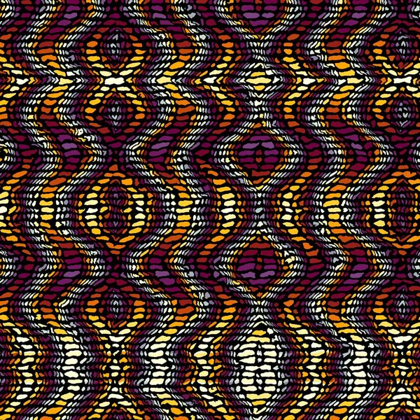 Patrón Fractal Digital Abstracto Fondo Cuadrado Estilo Étnico Africano Adorno — Foto de Stock