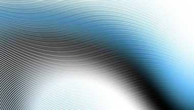 Soyut dijital fraktal model. Yatay yönelim.