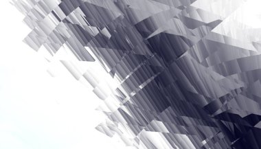 Soyut dijital sanat fraktal deseni. Soyut geleceksel geometrik resim.