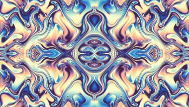 Soyut dijital fraktal model. Klasik süs dokusu.