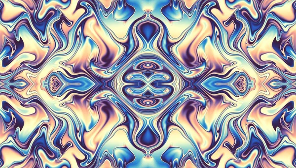 Abstract Digital Fractal Pattern Vintage Ornamental Texture — Stock Photo, Image