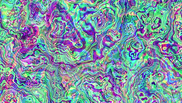 Abstract Digitaal Fractal Patroon Psychedelische Golvende Textuur Imitatie Van Marmeren — Stockfoto