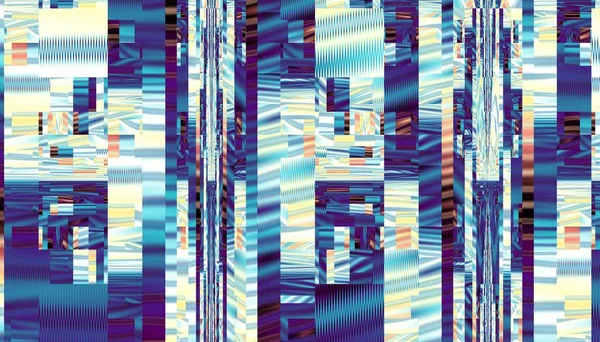 Patrón Fractal Digital Abstracto Orientación Horizontal Tecnología Collage Futurista — Foto de Stock