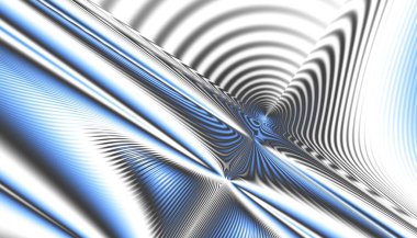 Soyut dijital fraktal model. Soyut fütüristik görüntü. Yatay yönelim.