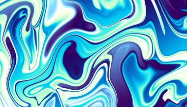 Soyut dijital fraktal model. Psikedelik dalgalı doku.