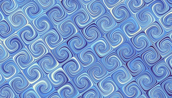 Patrón Fractal Digital Abstracto Orientación Horizontal Textura Ornamental Espirales — Foto de Stock