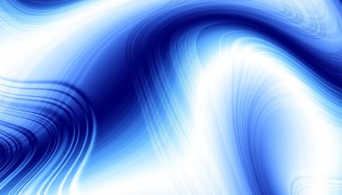 Soyut dijital fraktal model. Mavi dalgalı desen. Yumuşak ince çizgi dokusu.