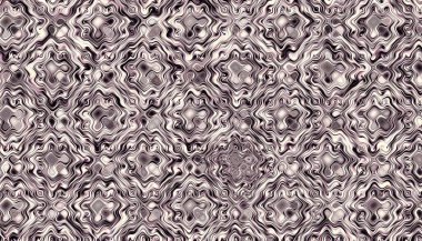 Soyut dijital fraktal model. Süslü spirallerin geometrik süsü.