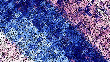 Soyut dijital fraktal model. Yatay oryantasyon. Soyut fütürist geometrik görüntü. Çapraz şeritli soyut geometrik resim.