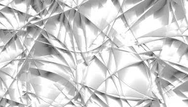 Soyut dijital fraktal model. Yatay oryantasyon. Soyut geleceksel geometrik resim.