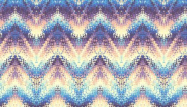  Soyut dijital fraktal model. Yatay oryantasyon. Polka nokta deseni.