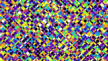 Soyut dijital fraktal model. Polka nokta geometrik desen.