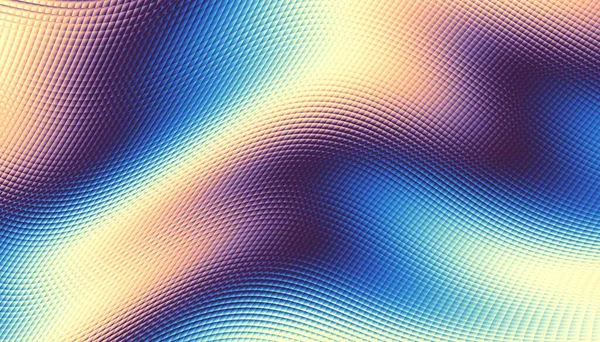 Abstract Digitaal Fractal Patroon Horizontale Oriëntatie Golvende Textuur — Stockfoto