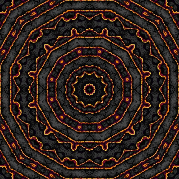 Abstract Digital Fractal Pattern Mandala Decorative Ornament Pattern Tribal Ornament — Stockfoto