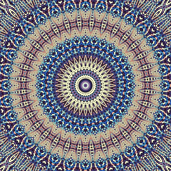 Padrão Fractal Digital Abstracto Padrão Ornamento Decorativo Mandala Redonda — Fotografia de Stock