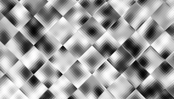 Soyut dijital fraktal model. Bulanık efektli benek deseni. Siyah ve beyaz geometrik desen.