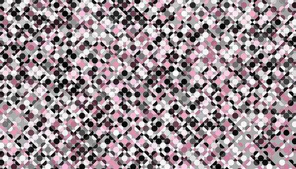 Padrão Fractal Digital Abstracto Polka Dot Padrão Geométrico — Fotografia de Stock