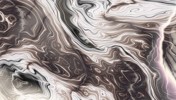 Abstract Digital Art Fractal Pattern Imitation Marble Texture — Stock Photo, Image
