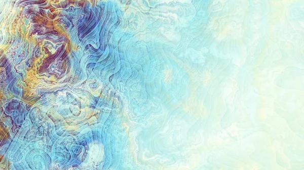 Soyut dijital fraktal model. Mermer dokusunun taklidi. Görünüm oranı 16: 9 olan yatay arkaplan