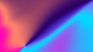 Soyut dijital fraktal model. Görünüm oranı 16: 9 olan yatay arkaplan alışılmadık bulanık desen.