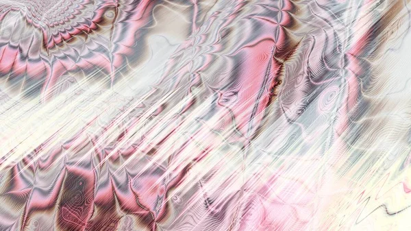 Abstraktní Digitální Fraktál Horizontální Pozadí Poměrem Stran Psychedelická Mramorová Vlnitá — Stock fotografie