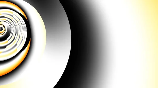 Abstraktes Digitales Fraktalmuster Mit Spirale Horizontaler Hintergrund Mit Seitenverhältnis — Stockfoto