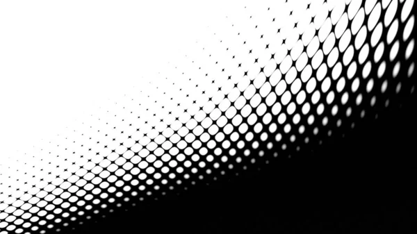Abstraktní Digitální Fraktál Horizontální Pozadí Poměrem Stran16 Jednoduchý Černobílý Půltónový — Stock fotografie