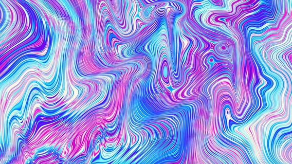 Abstract Digitaal Fractal Patroon Horizontale Achtergrond Met Beeldverhouding Psychedelische Golvende — Stockfoto
