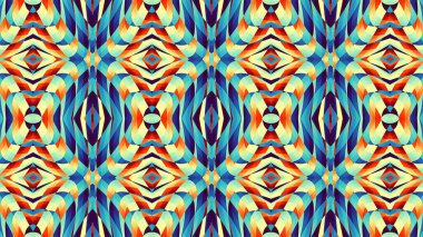 Soyut dijital fraktal model. Soyut düzenli süs dokusu. Görünüm oranı 16: 9 olan yatay arkaplan