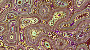 Soyut dijital fraktal model. Psikedelik dalgalı doku. Görünüm oranı 16: 9 olan yatay arkaplan