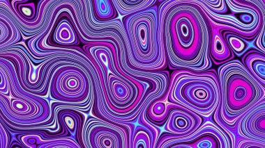 Soyut dijital fraktal model. Psikedelik dalgalı doku. Görünüm oranı 16: 9 olan yatay arkaplan