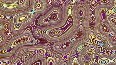 Soyut dijital fraktal model. Psikedelik dalgalı doku. Görünüm oranı 16: 9 olan yatay arkaplan