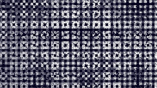Patrón Fractal Digital Abstracto Textura Grunge Geométrica Abstracta Fondo Horizontal — Foto de Stock