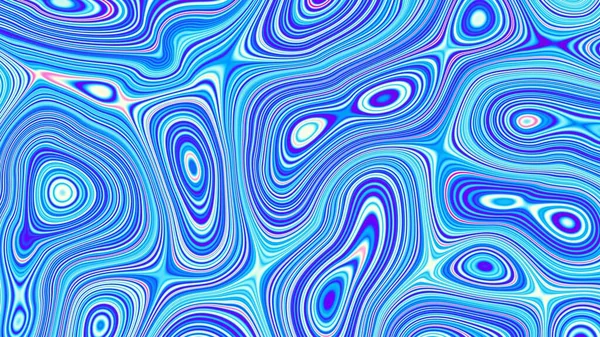 Abstract Digital Fractal Pattern Psychedelic Wavy Texture Horizontal Background Aspect — Stock Photo, Image