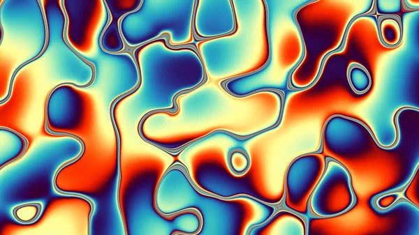 Digitaal Fractal Patroon Abstracte Achtergrond Psychedelische Golvende Textuur — Stockfoto