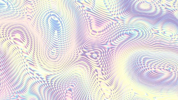 Abstract Digital Fractal Pattern Psychedelic Wavy Texture Horizontal Background Aspect — Stock Photo, Image