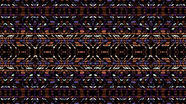 Абстрактный Цифровой Фрактальный Рисунок Абстрактная Этническая Племенная Модель Горизонтальный Фон — стоковое фото