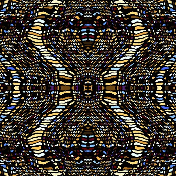 Soyut dijital fraktal model. Kusursuz kabile etnik kalıbı.