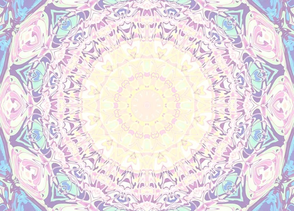 Soyut dijital fraktal model. Soyut süs mandala deseni.