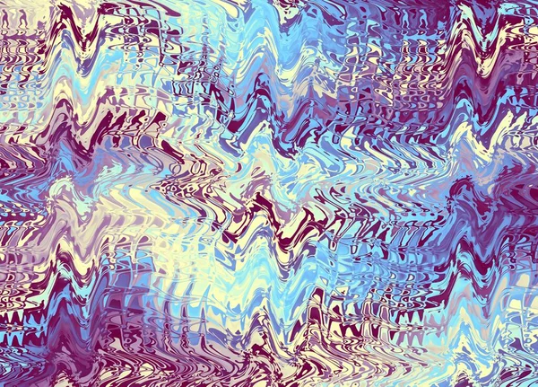 Soyut dijital fraktal model. Psikedelik dalgalı desen.