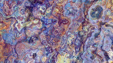 Soyut dijital fraktal model. Soyut mermer dokusu. Görünüm oranı 16: 9 olan yatay arkaplan