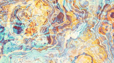 Soyut dijital fraktal model. Soyut mermer dokusu. Görünüm oranı 16: 9 olan yatay arkaplan