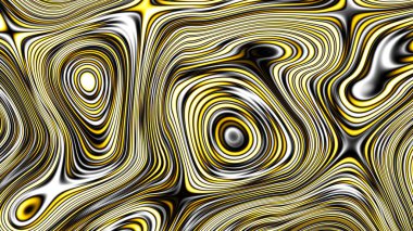 Soyut dijital fraktal model. Psikedelik dalgalı doku. Görünüm oranı 16: 9 olan yatay arkaplan