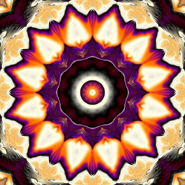 Soyut dijital sanat fraktal deseni. Uzay mandala deseni. Esrarengiz yoga soyut geçmişi.