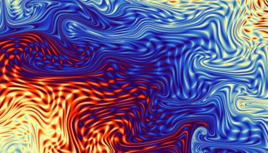  Soyut dijital fraktal model. Yatay oryantasyon. Dalgalı doku.