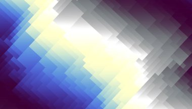  Soyut dijital fraktal model. Yatay oryantasyon. Düşük polimerli doku.