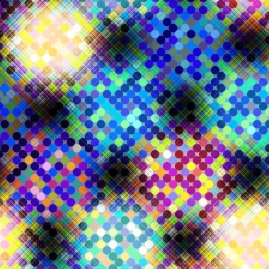 Soyut dijital fraktal model. Bulanık efektli benek deseni.