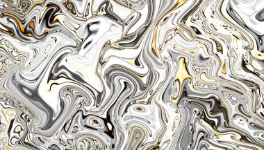 Soyut dijital fraktal model. Yatay oryantasyon. Dalgalı doku.